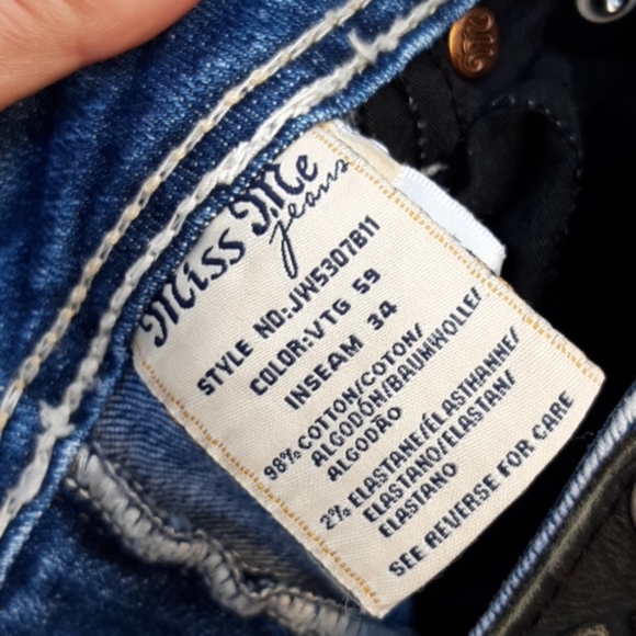 Miss me embellished boot cut jeans lightwash sz 28 - Picture 7 of 8